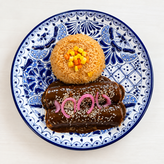 Mole Enchiladas^