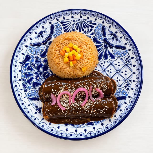 Mole Enchiladas.