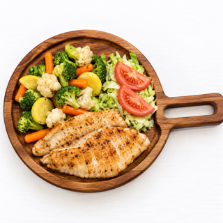Grilled Fish and Veggies