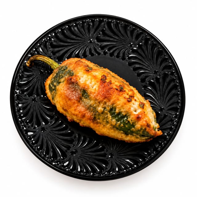 Chile Relleno with Shrimp.