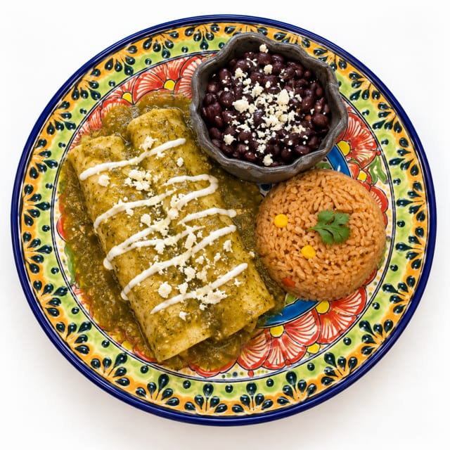 Enchiladas Verdes.